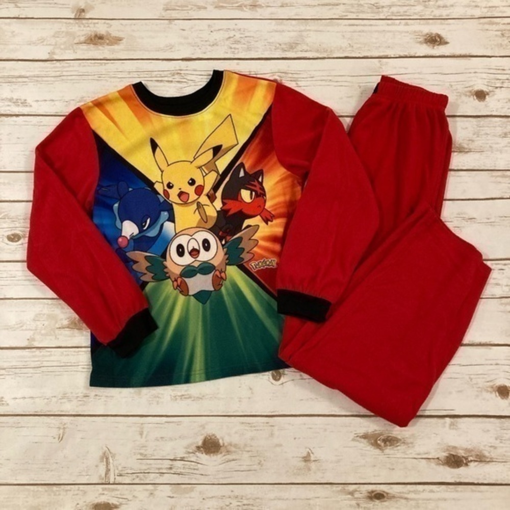 Pokémon Kids Fleece Pajamas Set Size Boys Youth 14/16